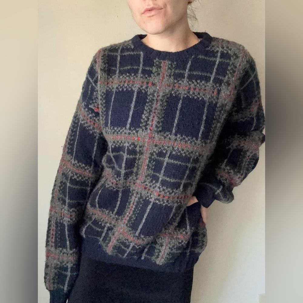 Vintage Eddie Bauer fisherman chunky knit sweater 90s / 00s sz men’s XL - Picture 1 of 8